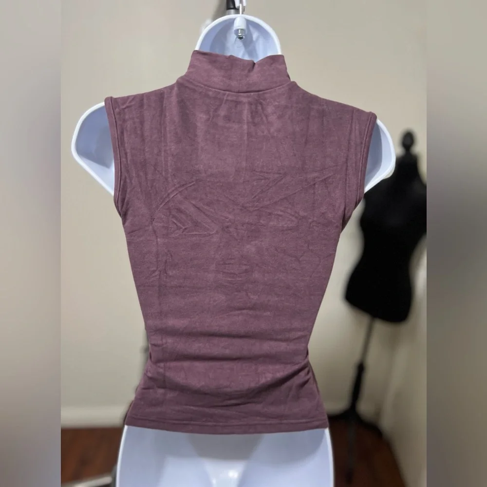 OGL Eco-Mousse® Brushed Mock Neck Everyday Tank Top - Picture 3 of 4